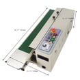 thumbnail image 2 of FRD-1000-II Continuous Bag Sealing Machine Plastic PVC Bag Sealing Machine Band Sealer 110v, 2 of 13