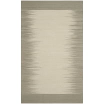 SAFAVIEH Kilim Anima Geometric Wool Area Rug, Beige/Light Green, 4' x 6'