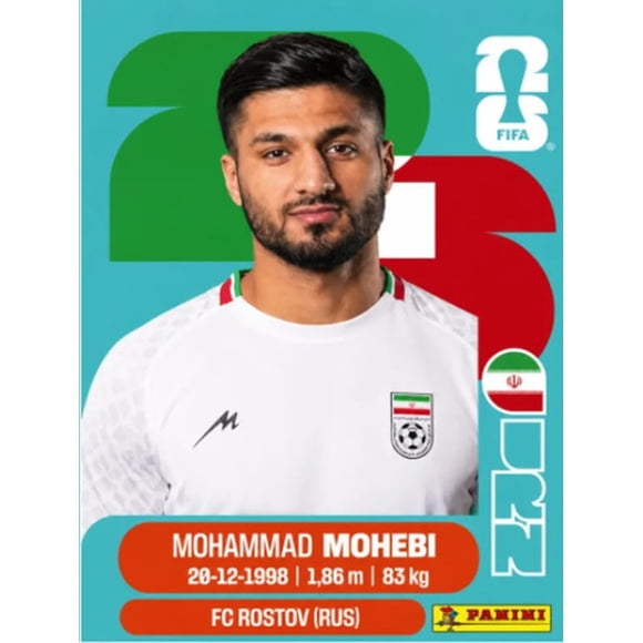 Panini Fifa World Cup 2026 Irán Mohammad Mohebi Irn16 Mohammad Mohebi Irn16