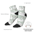 thumbnail image 4 of Bingfone White Birds Design Patterned Men's Women's Casual Cotton Socks, 4 of 5