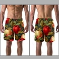 thumbnail image 3 of luoweisi Men's Beach Shorts Quick Dry Swim Trunks with Mesh Lining Fruit L, 3 of 5