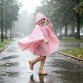 thumbnail image 3 of Fancifize Boys Girls Rain Jackets, Long Sleeve Hooded Raincoat, Kids Waterproof Windproof Outerwear 4-13 Years, 3 of 5