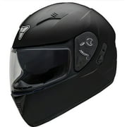 Pilot Motosport ST-17 Full Face Motorcycle Helmet - BLACK, L (ECE/DOT Certified)