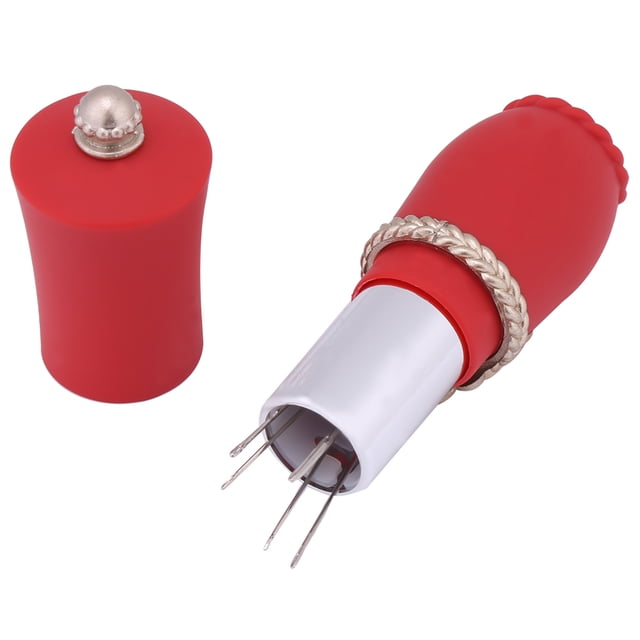Needle Cushion,Rotatable Lipstick Shaped Needle Sewing Pin Cushion Needle Pin Cushion Built to Last