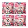 thumbnail image 2 of Hello Valentine’s Day Bichon Frise Flower Crown Romantic Pink Floral Set of 4 Stone Coasters Bichons Dog Lovers Gifts Idea 4x4in Absorbent Soapstone Coaster - 00031, 2 of 5