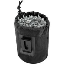 HNYG Nail/Screw Work Pouch, Metal Clip-On Tool Pouch for Tools Screws and Nails, Ideal for Electrician Plumber Carpenter Contractor Handy Man and Any Tradesperson