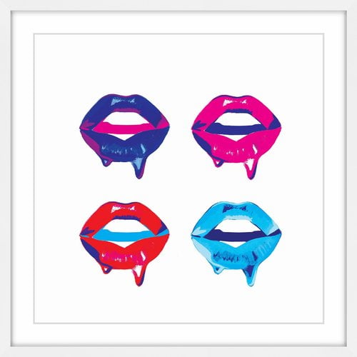"Dewy Lips" Framed Painting Print