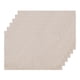 thumbnail image 1 of REGALWOVEN Set de 6 Manteles de lino sintético para banquete, cena, buffet, beige 19x13 pulgadas, 1 of 6