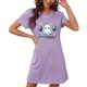 thumbnail image 4 of Camisón corto de talla grande para mujer, camisón de manga corta con estampado de pecho a la moda, camisón para mujer, 4 of 5