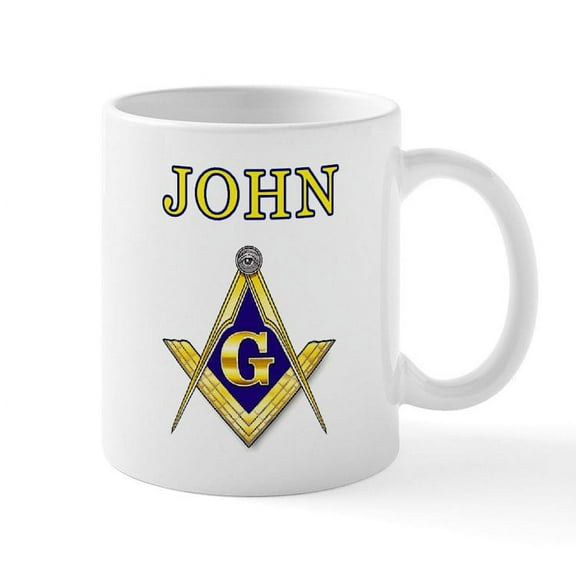 CafePress - JOHN Mug - 11 oz Ceramic Mug - Novelty Coffee Tea Cup
