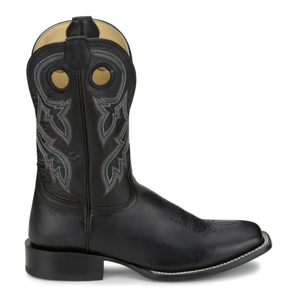 Tony Lama Mens Lars 11 Inch Embroidered Square Toe Cowboy Mid Calf Boots