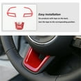 thumbnail image 4 of CheroCar Steering Wheel Cover Trim Decoration for Jeep Renegade 2016-2020 & Jeep Compass 2017-2020,Red, 4 of 10