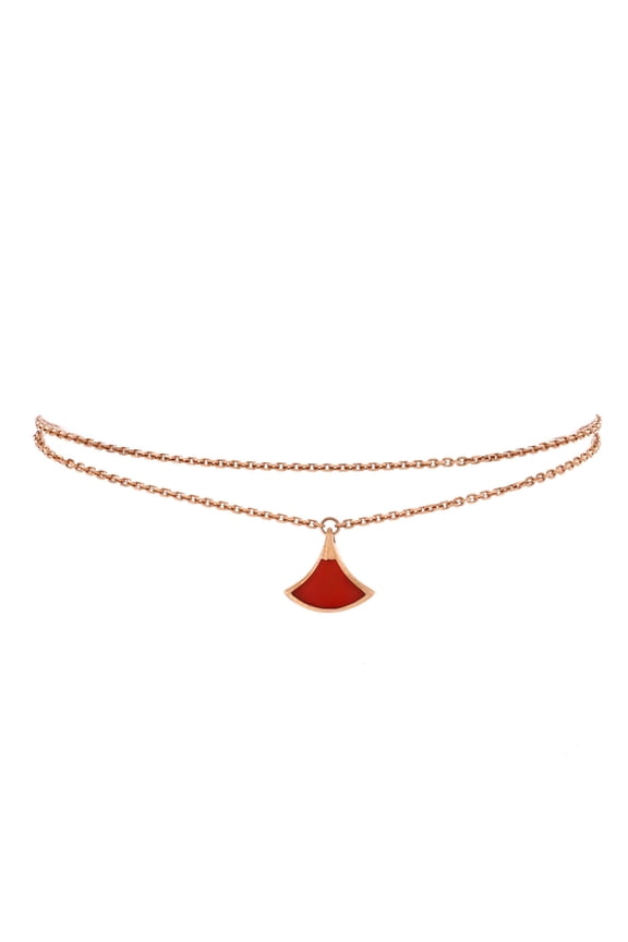 Pre-Owned Divas' Dream Bracelet 18K Rose Gold with Carnelian By Rebag