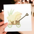 thumbnail image 7 of 3drose, Cute Easter Lamb Asleep in a Cart Illustration, 12 Greeting Cards with Envelopes, 7 of 7