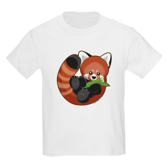 CafePress - Red Panda Kids Light T Shirt - Light T-Shirt Kids XS-XL