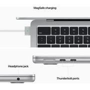 Restored 2022 Apple MacBook Air Laptop with M2 chip: 13.6-inch Liquid Retina Display, 8GB RAM, 256GB SSD Storage, Silver