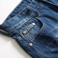 thumbnail image 4 of Men‘s High-end Ripped Personality Camouflage Stitching Trend Denim Shorts Hip Hop Work Shorts Men Summer Pants Jeans, 4 of 5