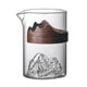 thumbnail image 1 of Cateissary Taza de agua de leche de café de vidrio de té resistente al calor de 300ml con mango de accesorios de contenedor de bebida de Juegos de servir café y té, 1 of 6