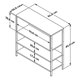 thumbnail image 5 of Librero Estante Organizador dos Vistas, Tres Espacios Organizadores, Estructura Metálica, Tablero Laminado Liso Playcon, 5 of 8
