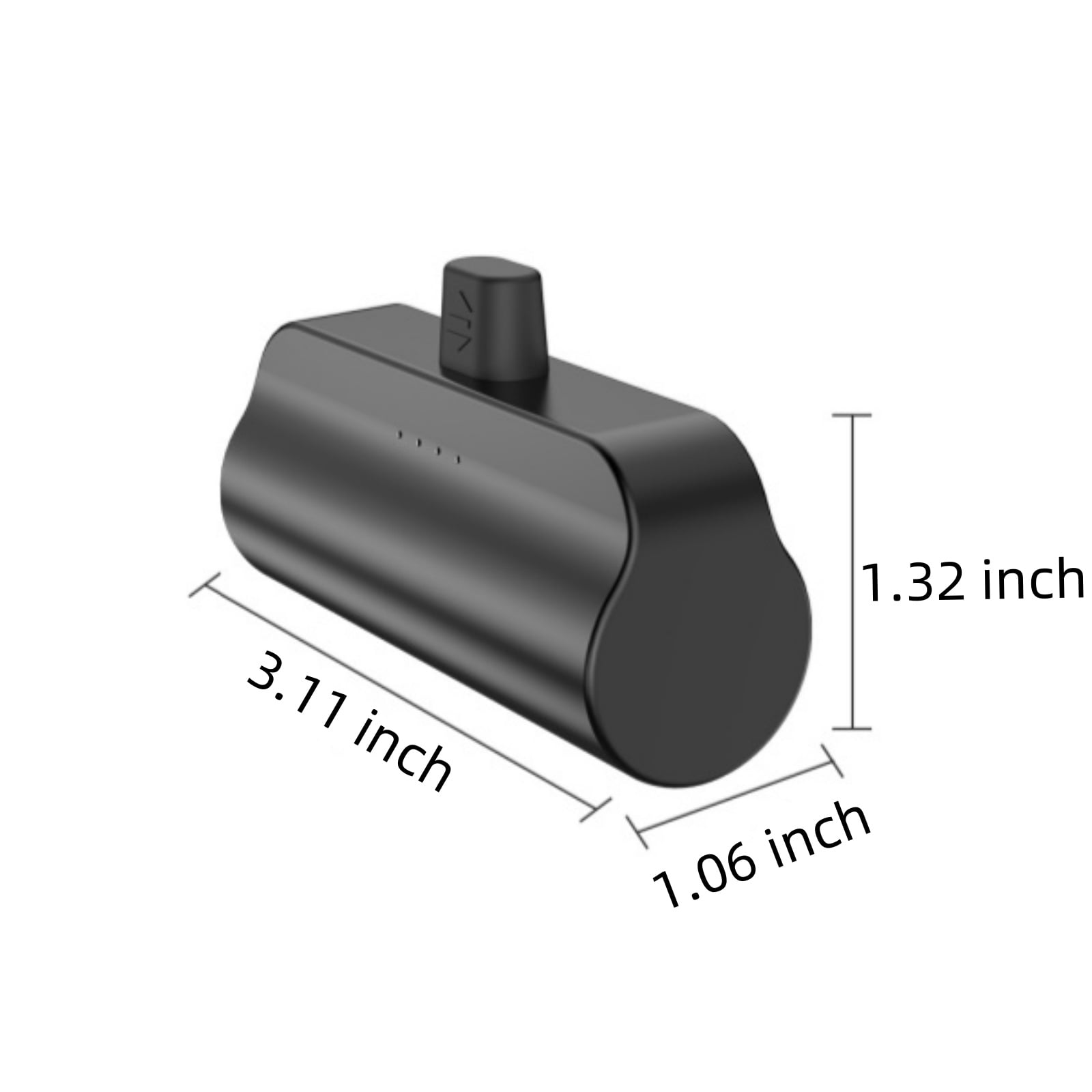 NIGOE Lightweight Phone Charger Pocket-sized Charger 4500mAh Compact Charger with Built-in L type Connector