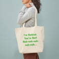thumbnail image 3 of CafePress - I'm Retired Tote Bag - Unisex Canvas Tote Bag, Beige, 1-Piece, 3 of 7