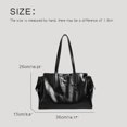 thumbnail image 4 of Bolsos de mano estilo Inglaterra para mujer, bolsos y carteras de diseñador de lujo, novedad 2024, en PU, gran capacidad, asa superior, maletín, hombro, 4 of 5