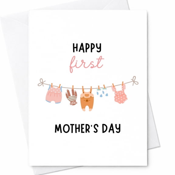First Mother's Day Card From Baby, Mom's 1st Mother's Day
