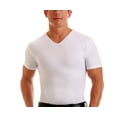thumbnail image 4 of Insta Slim - Made in USA - Firm Compression V-Neck Shapewear for Men. Tummy Control Slimming Body Shaper Undershirt for Gynecomastia, Beer Belly & Back Support (Black, 6X), 4 of 12