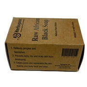 Herboganic Raw African Black Soap 6 Oz, (Pack of 12)