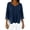 Navy, variant on VSSSJ Womens Long Sleeve T-Shirts Casual V Neck Loose Fit High-Low Hem Tops Drop Shoulder Side Slit Lightweight Tunic Tees Tops Red S