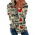 thumbnail image 1 of Gibobby Sudaderas de Navidad para mujer Camiseta de manga larga con cuello en V y estampado navideño con cremallera para mujer(Amarillo,CH), 1 of 4