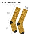 thumbnail image 4 of Pofeuu Gold Glitter Print Compression Socks for Women & Men Circulation - Best Support for Nurses,Running,Athletic,Sports, 4 of 7