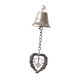 thumbnail image 2 of Adorno de campana navideña, decoración para el hogar, metal, único, adorno colgante para árbol de Navidad Campana de corazón, 2 of 9