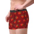 thumbnail image 2 of Gukieu Strawberry Print Men's Boxer Briefs, High Elastic Moisture Wicking Boxer Briefs Underwear-Medium, 2 of 5