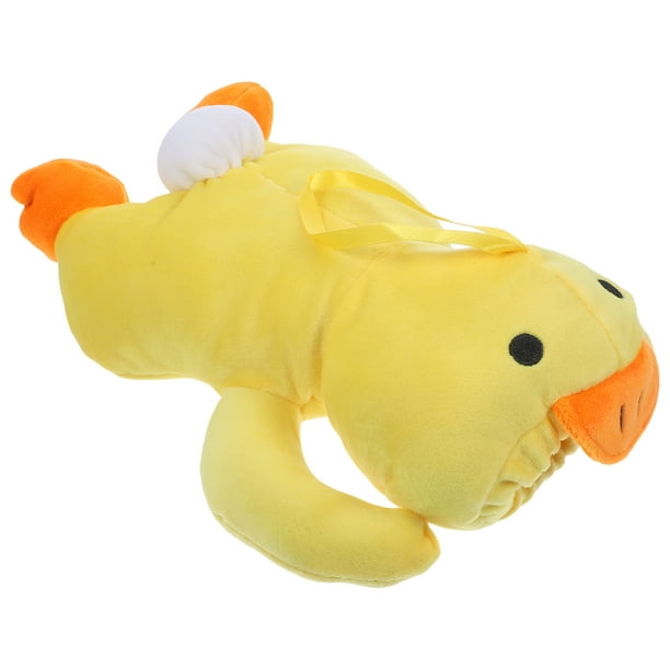 Precioso patito de peluche amarillo para biberón, funda para biberón, mantiene el calor.