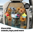 thumbnail image 5 of Naloa Charming Daisy Bouquet Art 2Pcs Anti-Kick Back Seat Cover Kick Mat, Car Seat Protector with 3 Storage Pockets, 5 of 8
