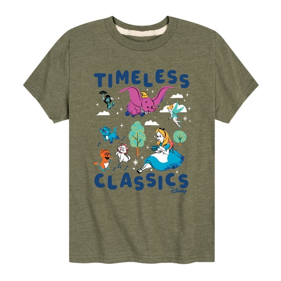Disney Classics - Timeless Classics - Dumbo, Alice, & Tinkerbell - Toddler And Youth Short Sleeve Graphic T-Shirt
