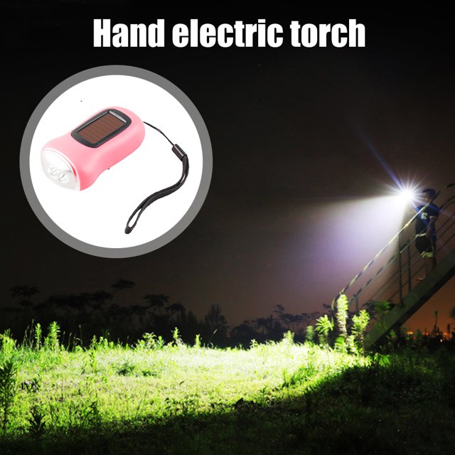 Linterna de manivela LED linterna de camping multiusos para emergencia de supervivencia