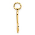 thumbnail image 2 of Diamond2Deal 14K Yellow Gold Script Filigree Letter K Initial Pendant for Women, 2 of 6