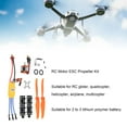 thumbnail image 4 of Kit de Hénice Esc RC Motor, Aeronave RC Motor Sin Escobillas 30 A Controlador de Velocidad Eléctrica Alta Eficiencia Para Planeador, 4 of 7