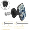 thumbnail image 3 of 4 Pcs Cabinet Handle Drawer Pulls Seagull Knobs with Screws Square Furniture Office Cabinet Knob Decoration, 3 of 7