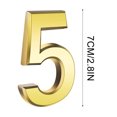 thumbnail image 2 of Dvumao Room Decor, 3 Inch Gold Modern House Numbers Mailbox Numbers 0-9 Self-Adhesive Street Door Home Address Metal Numbers For Outside Or Inside Signs Easy Install, Holiday Gifts, 2 of 2