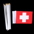 thumbnail image 3 of 12PCS Banderas de Inteprter Kits de Decoración para Fiestas Suiza, 3 of 6