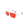 thumbnail image 3 of Retro Rectangle Flat Top Fashion Sunglasses, 3 of 7