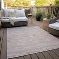 thumbnail image 6 of Addison Rugs Chantille Indoor/Outdoor Transitional Stripes Salmon Washable Rectangle Rug, 9' x 12', 6 of 6