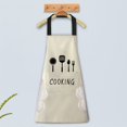 thumbnail image 4 of Coofit Kitchen Apron Funny Waterproof: 2PCS Cooking Apron Bib Apron with Pocket & Towel, 4 of 10
