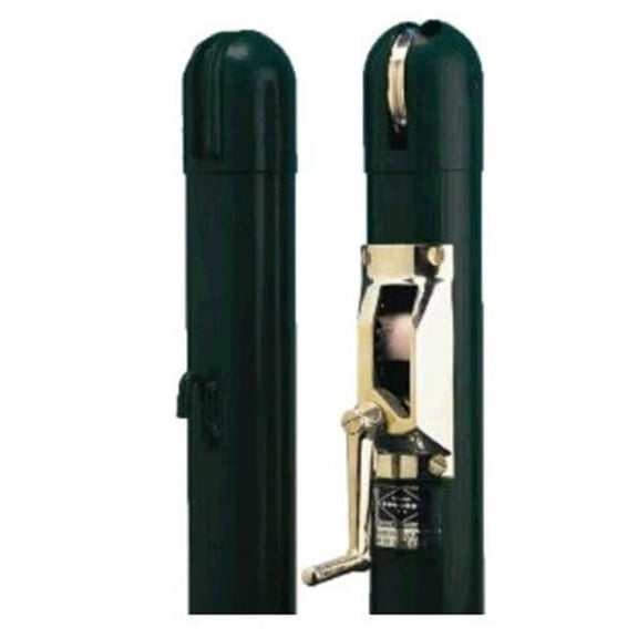 Gared Sports GSTNPERDB 3 in. Round Competition Tennis Posts - Black