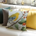 thumbnail image 3 of BANET   Pillowcases  Pillow Cases Standard Size Decorative Green Leaves Birds Print Pillow Cover  18x18in, 3 of 5