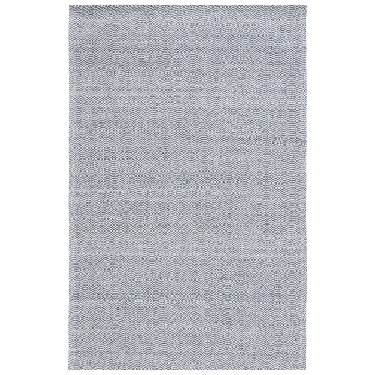 SAFAVIEH Martha Stewart Wilton Geometric Area Rug, Blue/Ivory, 5' x 8'
