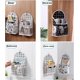 thumbnail image 3 of Liangnv 2 Paquetes Bolsa De Almacenamiento para Colgar En La Pared, Cesta Organizadora De Escritorio Cesta De Almacenamiento Colgante De Lino De Algodón con Ganchos Gratuitos Ideal para Cocina, D, 3 of 5